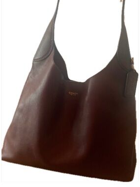 Coach merlot Leather Brooklyn bag